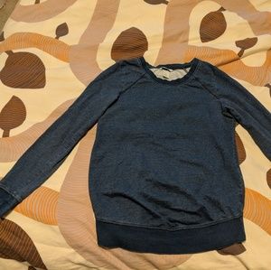 H&M maternity blue sweatshirt